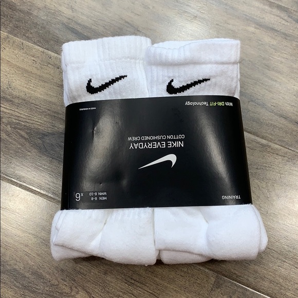 NIKE EVERYDAY COTTON CUSHIONED CREW WMNS SOCKS - Picture 4 of 16